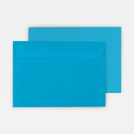 Briefumschlag C6 Karibikblau