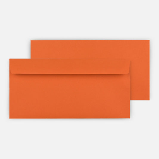 Hochwertiger Briefumschlag in Orange DIN lang