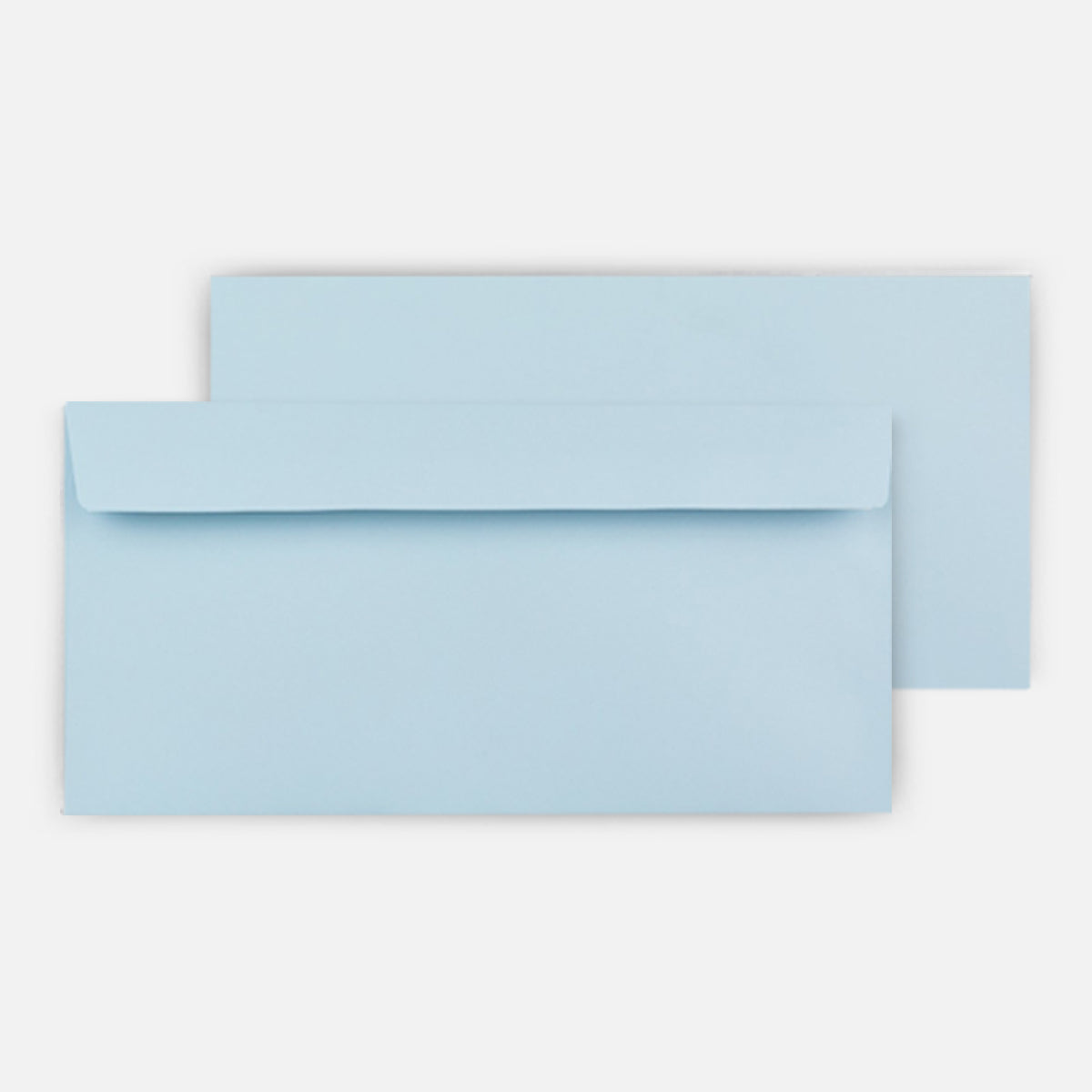 Hochwertiger Briefumschlag in Pastellblau DIN lang