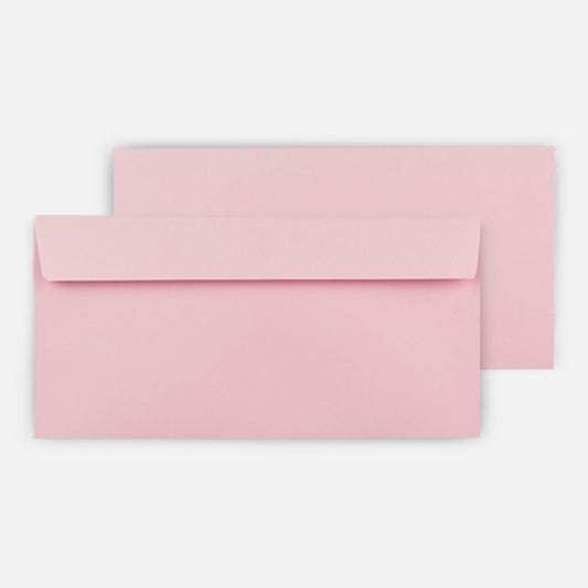 Hochwertiger Briefumschlag in Rosa DIN lang