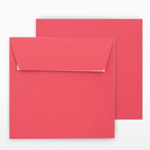 Hochwertiger Briefumschlag in Pink quadratisch
