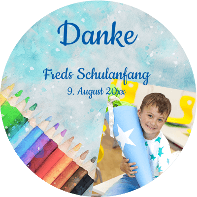 Dankeskarten Schulanfang